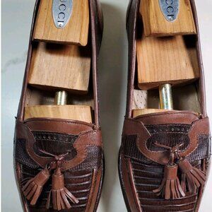 Bally of Switzerland | Genuine Tejus Lizard Tassel Loafers